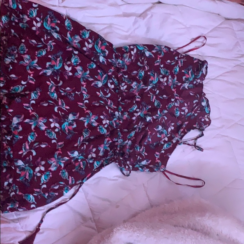 blue rain romper